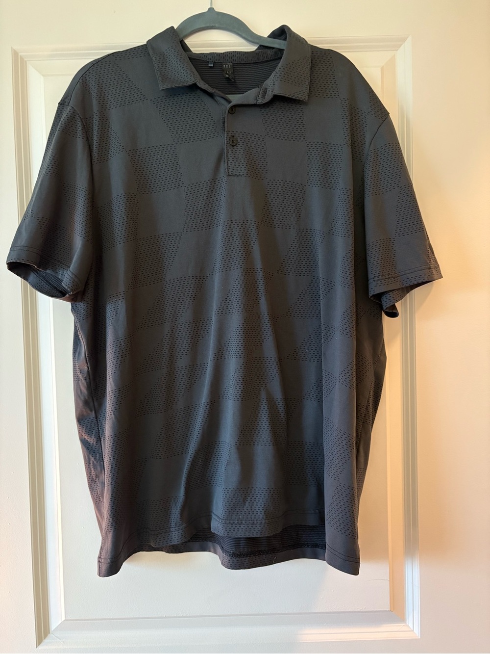 adidas Men's Charcoal Gray Short-Sleeve Polo